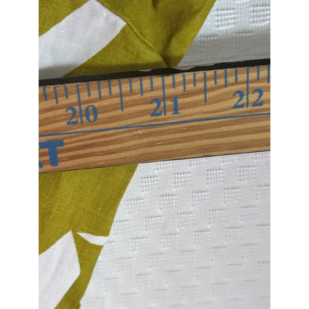 MEADOW RHODES mustard white abstract floral Cotton India tiered midi dress XL - Picture 4 of 10
